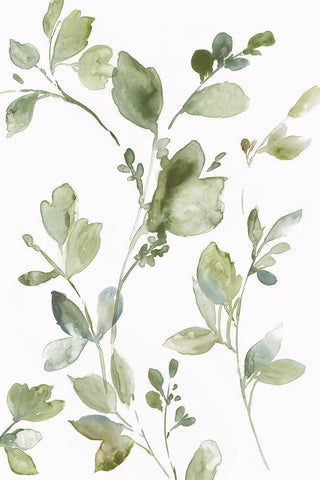 Greetings to the Morning I White Modern Wood Framed Art Print with Double Matting by Jensen, Asia