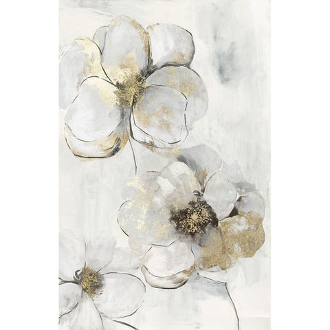 Silver Finesse II White Modern Wood Framed Art Print by Jensen, Asia