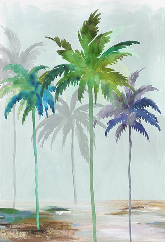 Santa Cruz White Modern Wood Framed Art Print with Double Matting by Jensen, Asia