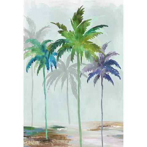 Santa Cruz Black Modern Wood Framed Art Print with Double Matting by Jensen, Asia