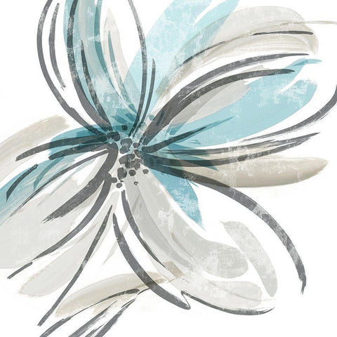 May Poem I White Modern Wood Framed Art Print by Jensen, Asia