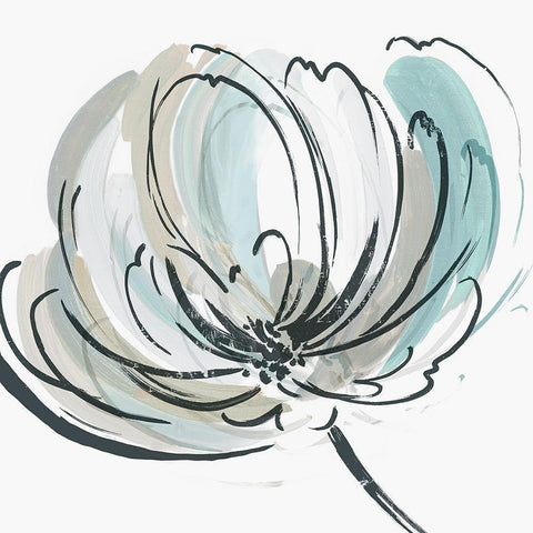 May Poem II White Modern Wood Framed Art Print by Jensen, Asia