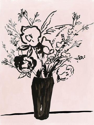 Morning Sketch White Modern Wood Framed Art Print with Double Matting by Jensen, Asia