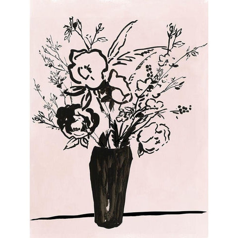 Morning Sketch Black Modern Wood Framed Art Print by Jensen, Asia