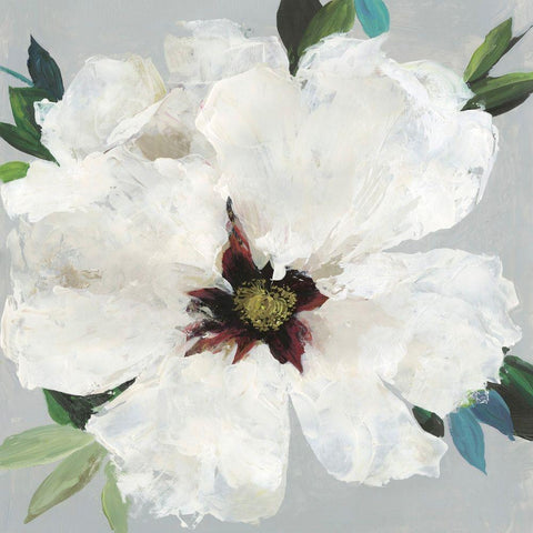 Lush Petals Black Ornate Wood Framed Art Print with Double Matting by Jensen, Asia