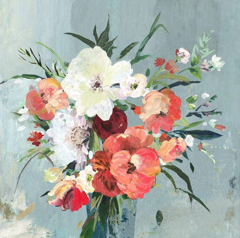 Carolines Morning White Modern Wood Framed Art Print with Double Matting by Jensen, Asia