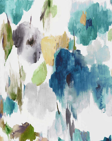 Abstract Flower Pattern II Black Ornate Wood Framed Art Print with Double Matting by Jensen, Asia