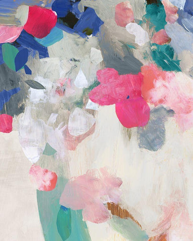 Summer Together I White Modern Wood Framed Art Print with Double Matting by Jensen, Asia