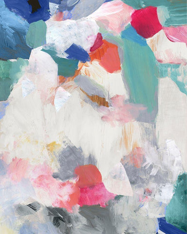 Summer Together II  Black Ornate Wood Framed Art Print with Double Matting by Jensen, Asia