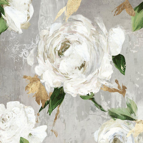 Garden Memories I White Modern Wood Framed Art Print by Jensen, Asia