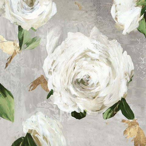 Garden Memories II White Modern Wood Framed Art Print by Jensen, Asia