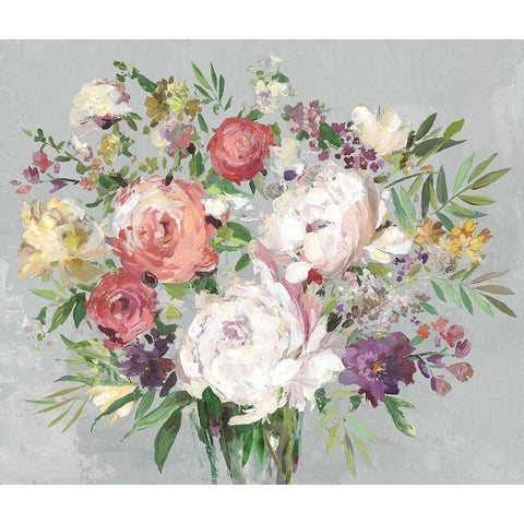 Gray Garden  White Modern Wood Framed Art Print by Jensen, Asia