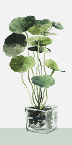 Simple Glass I  Black Ornate Wood Framed Art Print with Double Matting by Jensen, Asia