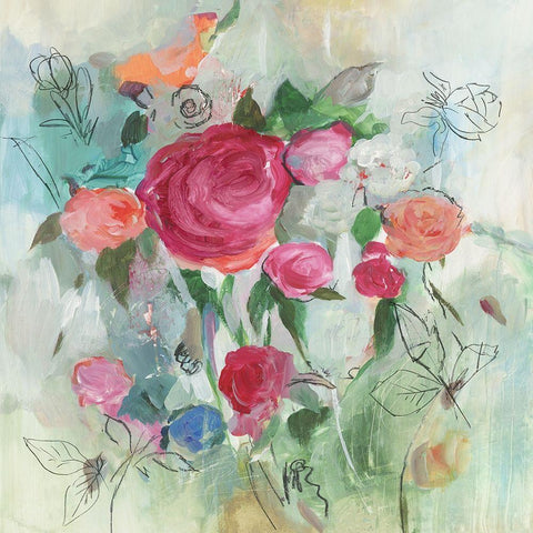 Summer Picks  Gold Ornate Wood Framed Art Print with Double Matting by Jensen, Asia