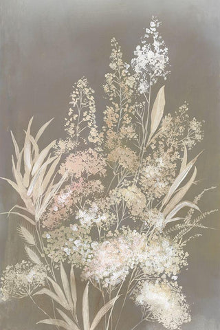 Delicate Bunch I  White Modern Wood Framed Art Print with Double Matting by Jensen, Asia