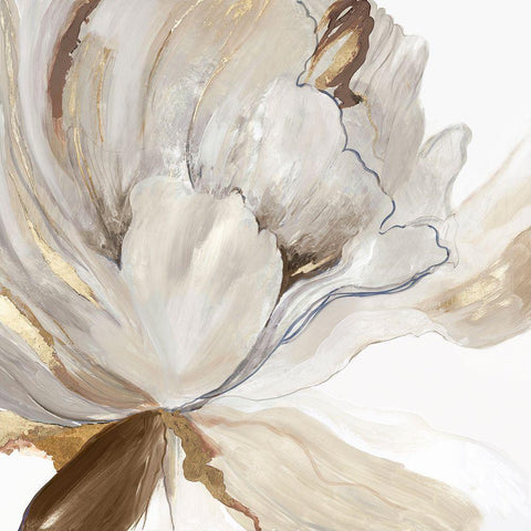 Butterfly Flower I  White Modern Wood Framed Art Print by Jensen, Asia