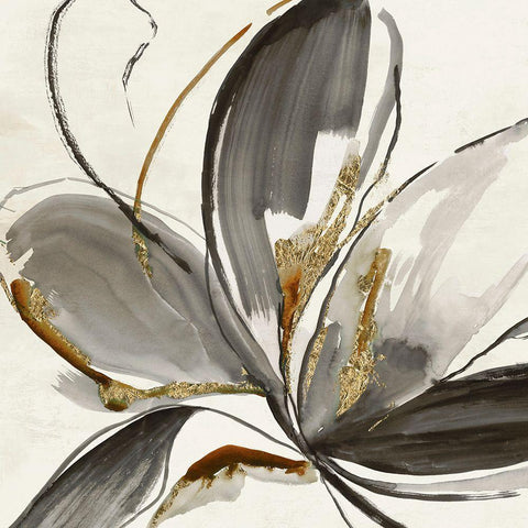 Grey Glory II Black Modern Wood Framed Art Print by Jensen, Asia