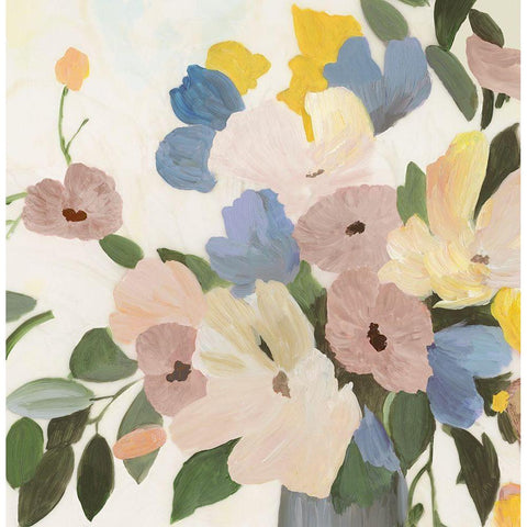 Spring Picks I  White Modern Wood Framed Art Print by Jensen, Asia