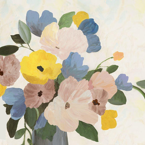 Spring Picks II Black Ornate Wood Framed Art Print with Double Matting by Jensen, Asia