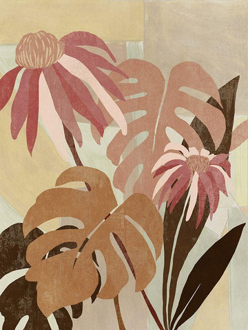 Hot Tropics II Black Ornate Wood Framed Art Print with Double Matting by Jensen, Asia