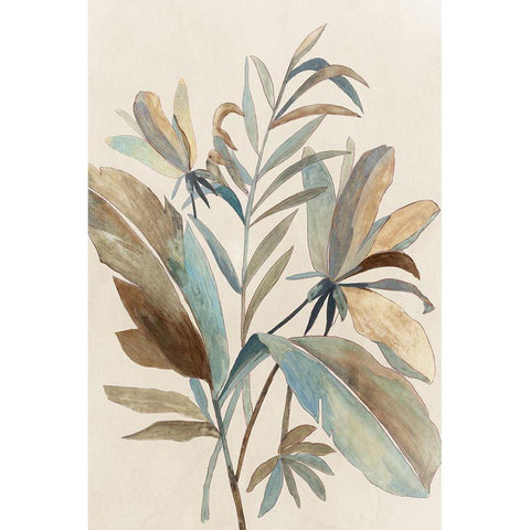 Vintage Tropics I  White Modern Wood Framed Art Print by Jensen, Asia