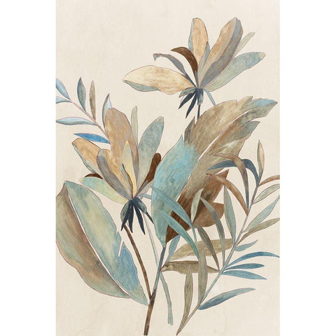 Vintage Tropics II Black Modern Wood Framed Art Print by Jensen, Asia