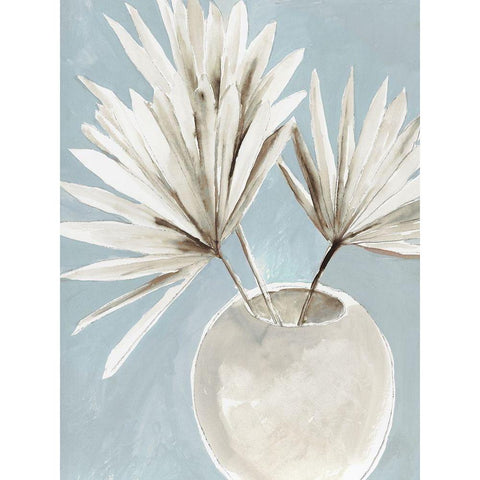 Tropic Blue Vase I  Gold Ornate Wood Framed Art Print with Double Matting by Jensen, Asia