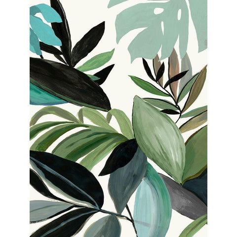 Multi Tropic II  Black Modern Wood Framed Art Print by Jensen, Asia