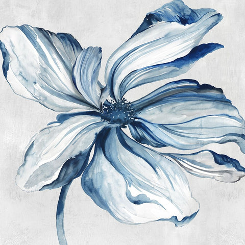 Botanical Teal I Black Ornate Wood Framed Art Print with Double Matting by Jensen, Asia