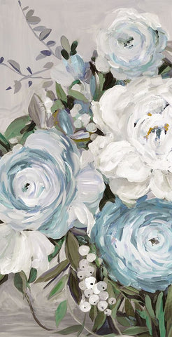 Summer Meadow Bouquet I White Modern Wood Framed Art Print with Double Matting by Jensen, Asia