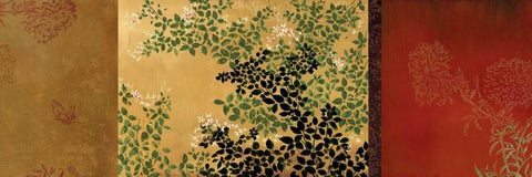 The Far East Black Ornate Wood Framed Art Print with Double Matting by Jensen, Asia