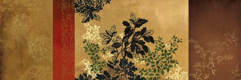 Eastern Promises Black Ornate Wood Framed Art Print with Double Matting by Jensen, Asia