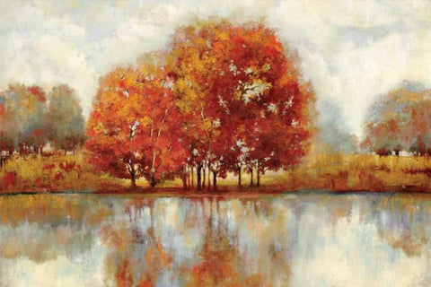 Oversize White Modern Wood Framed Art Print with Double Matting by Jensen, Asia