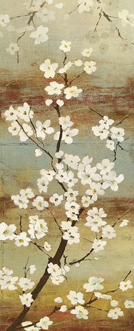 Blossom Canopy I Black Ornate Wood Framed Art Print with Double Matting by Jensen, Asia