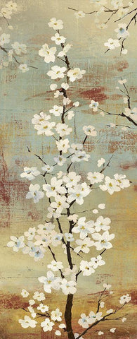 Blossom Canopy II Black Ornate Wood Framed Art Print with Double Matting by Jensen, Asia