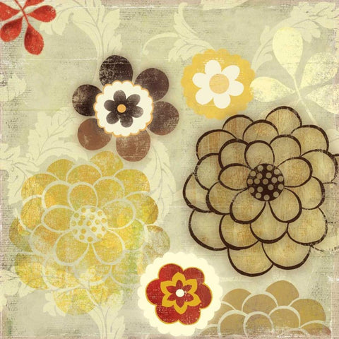 Pop - Mini White Modern Wood Framed Art Print with Double Matting by Jensen, Asia