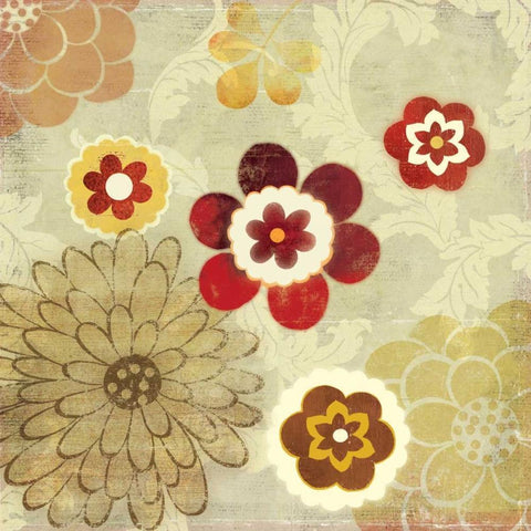 Burst - Mini Black Modern Wood Framed Art Print with Double Matting by Jensen, Asia