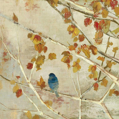 Singing II Black Ornate Wood Framed Art Print with Double Matting by Jensen, Asia