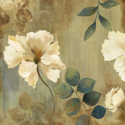 Golden Space I Gold Ornate Wood Framed Art Print with Double Matting by Jensen, Asia