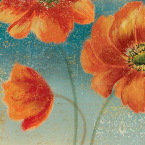 Putchys Garden II White Modern Wood Framed Art Print with Double Matting by Jensen, Asia