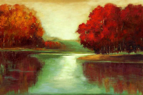 Vanilla Sky White Modern Wood Framed Art Print with Double Matting by Jensen, Asia