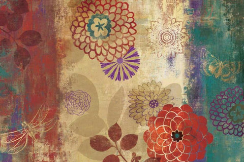 Pandora White Modern Wood Framed Art Print with Double Matting by Jensen, Asia