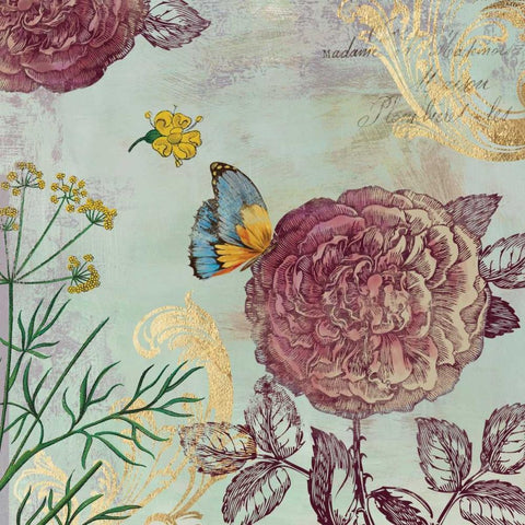 Venetian  II White Modern Wood Framed Art Print with Double Matting by Jensen, Asia