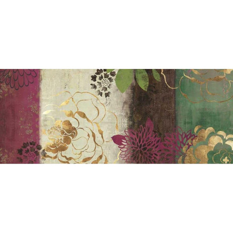 Jacquard II - Mini Black Modern Wood Framed Art Print with Double Matting by Jensen, Asia