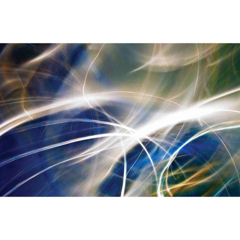 Moon Beam White Modern Wood Framed Art Print by Gemignani, Joe