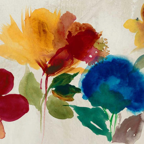 Inflorescence I  Black Ornate Wood Framed Art Print with Double Matting by Jensen, Asia