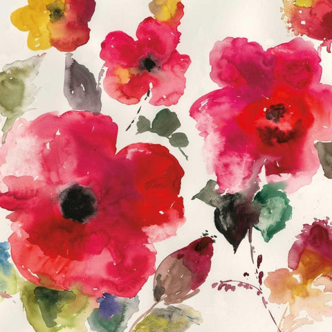 Morning Dew - Mini Black Ornate Wood Framed Art Print with Double Matting by Jensen, Asia