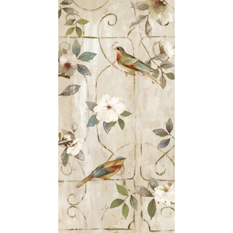 Lattice I Gold Ornate Wood Framed Art Print with Double Matting by Jensen, Asia