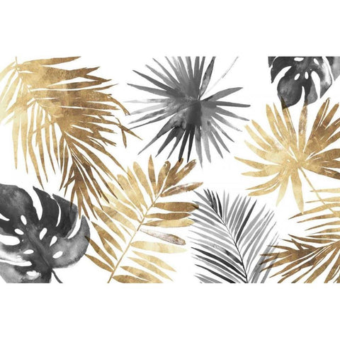 Tropical Palms I Black Modern Wood Framed Art Print by Jensen, Asia