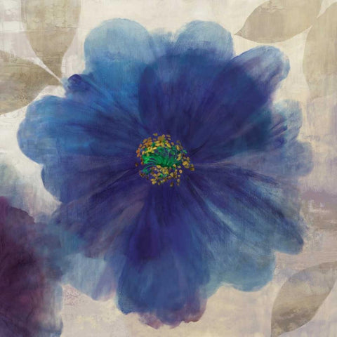 Indigo Dreams I White Modern Wood Framed Art Print by Jensen, Asia